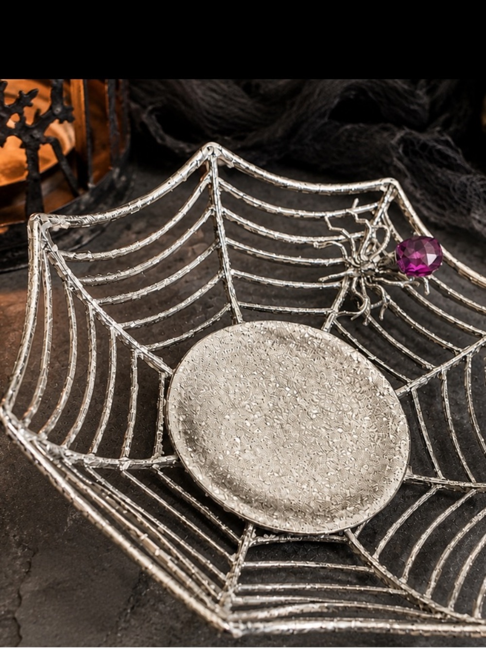 Spider Web Candle Holder